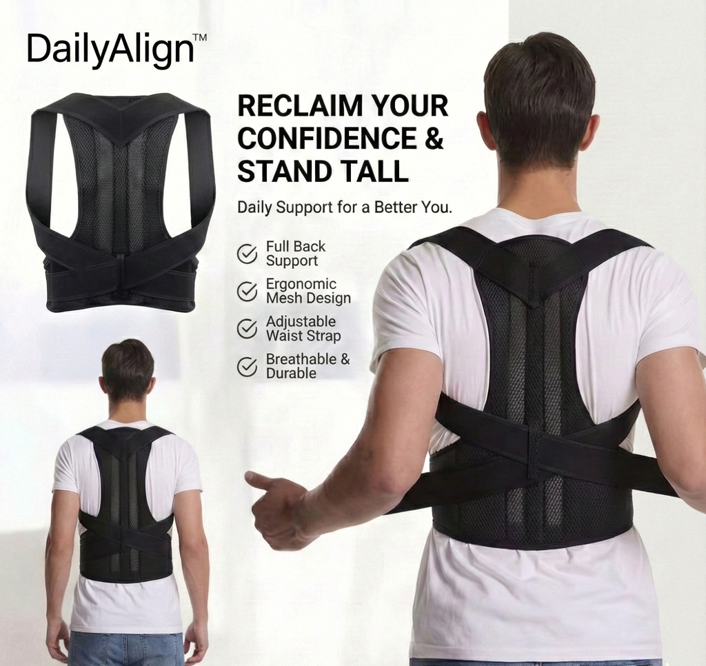 DailyAlign™ Invisible Posture Corrector – All-Day Back & Shoulder Support